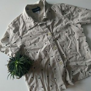 Requirements Vintage Polka Dot Button Down